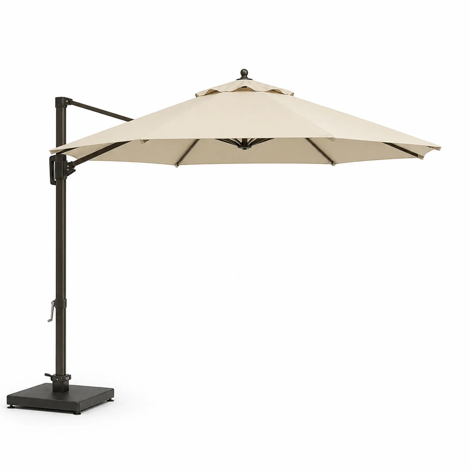 Parasol boczny okrągły 3 m beżowy-ardessaliving