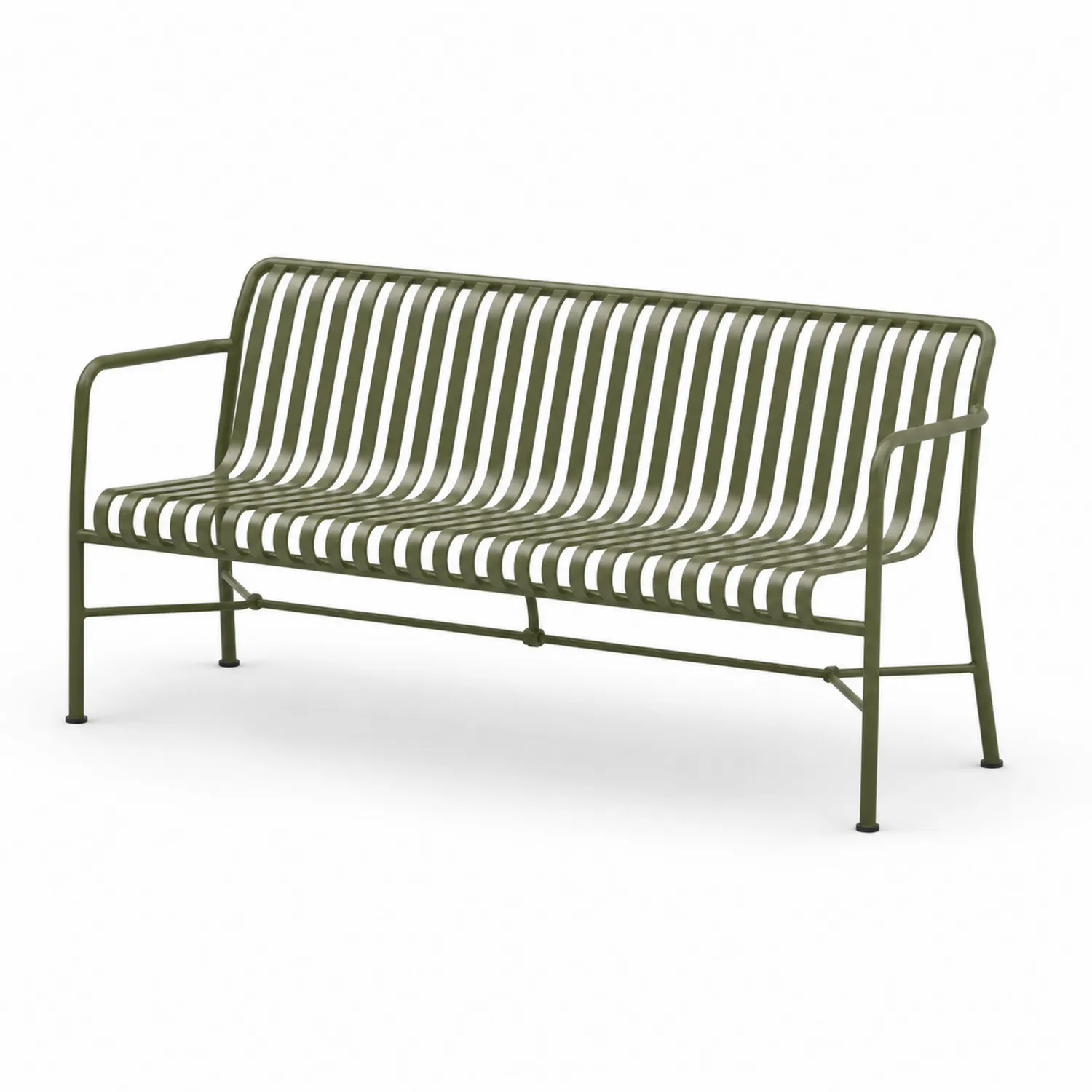 Ławka metalowa zielona 150cm-ardessaliving