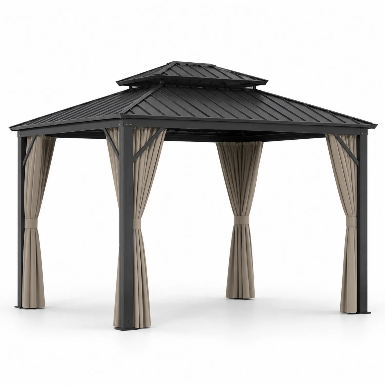 Altana ogrodowa 300x300 cm aluminium stal-ardessaliving