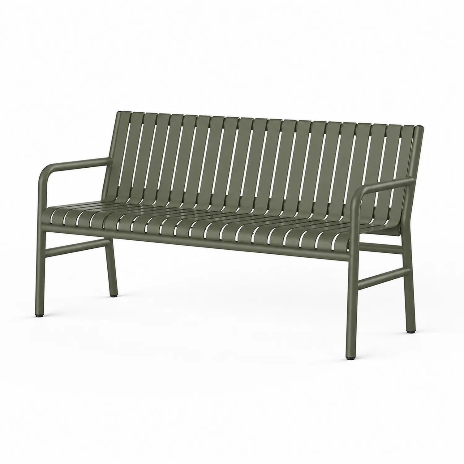 Ławka metalowa stalowa oliwkowa 150 cm-ardessaliving