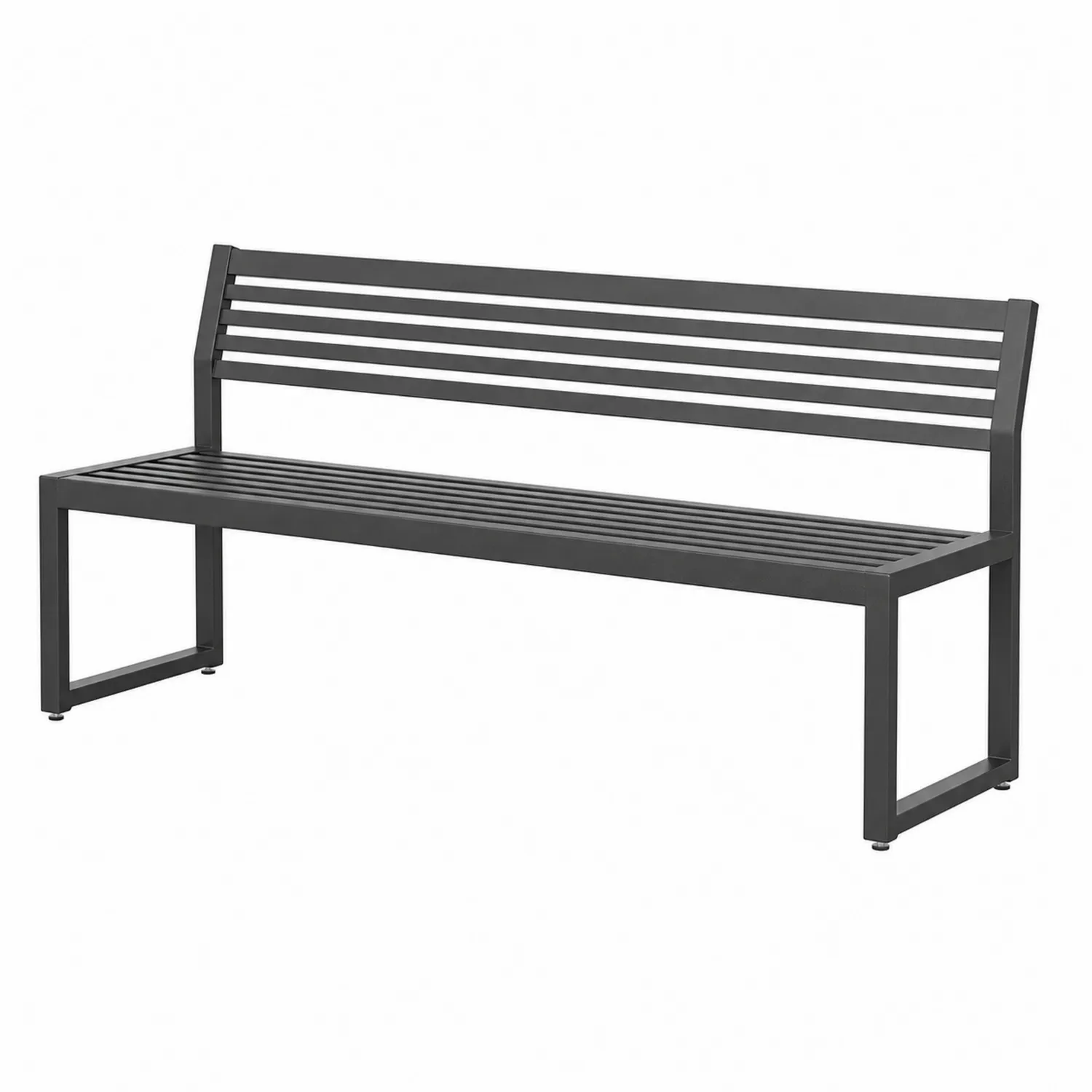 Ławka metalowa do ogrodu 180 cm Antracyt-ardessaliving