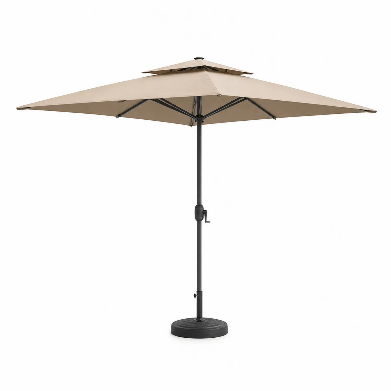 Prostokątny parasol tarasowy 3x2 m z aluminium i poliestru-ardessaliving