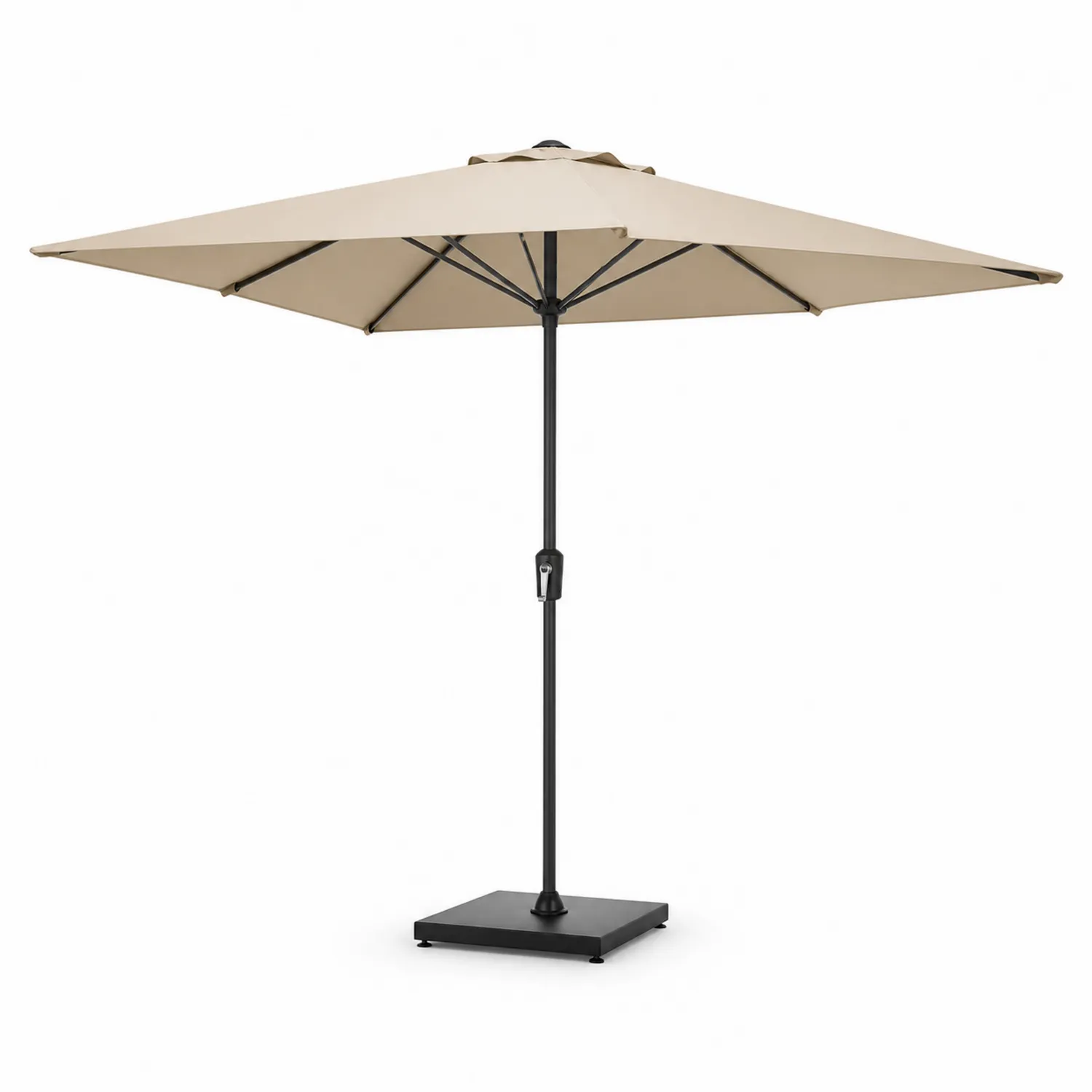 Parasol prostokątny 300x200 cm beżowy poliester stal-ardessaliving