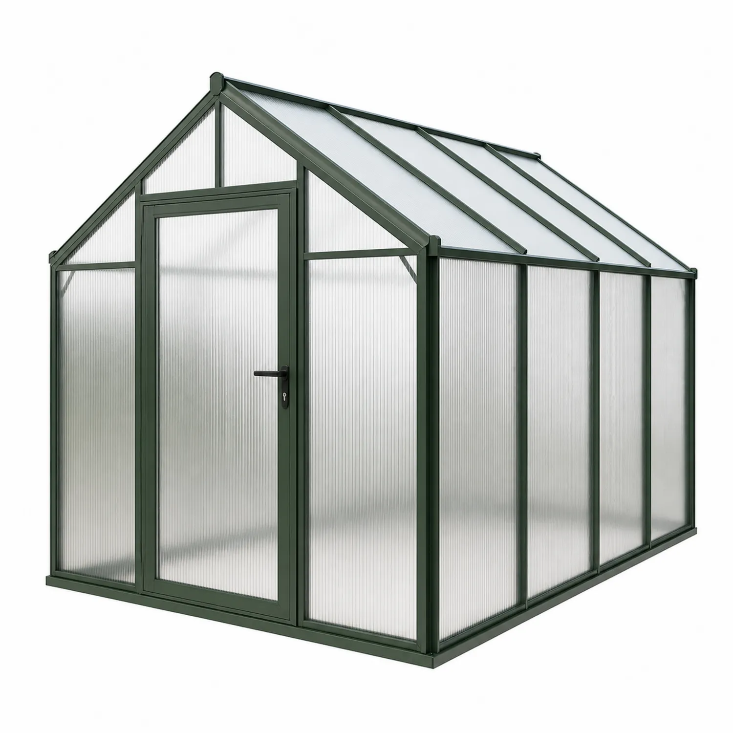 Szklarnia ogrodowa aluminiowa z poliwęglanu 4mm 250x190x195 cm-ardessaliving