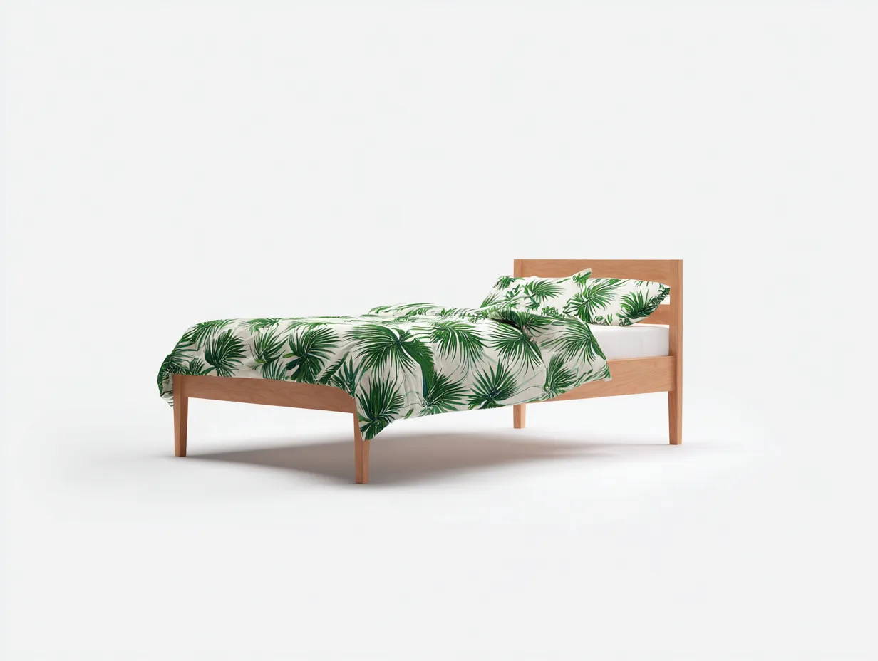 Letto matrimoniale - legno - 208x168x102 cm - naturale - stile moderno-Sofamylab