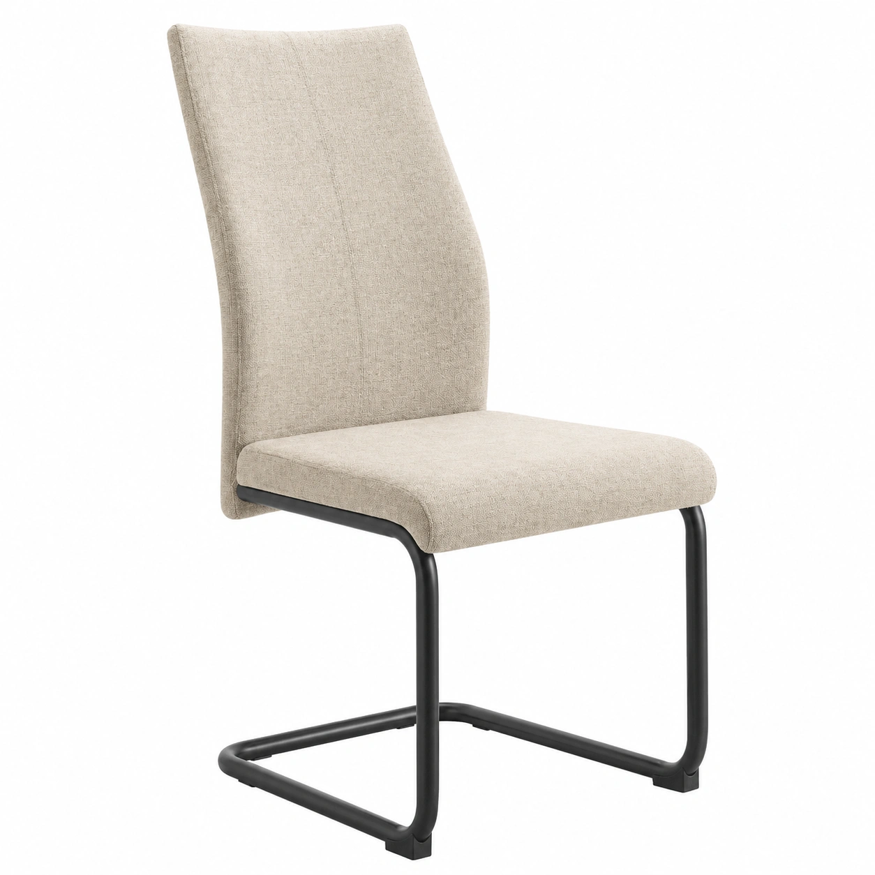 Schwingstuhl Noemi Modern Beige Gepolstert Freischwinger Metallgestell-cartpavo