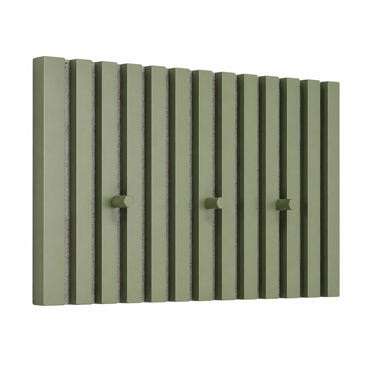 Modernes Wandpaneel mit Lamellenstruktur und Hakenleiste 60x30 cm-cartpavo