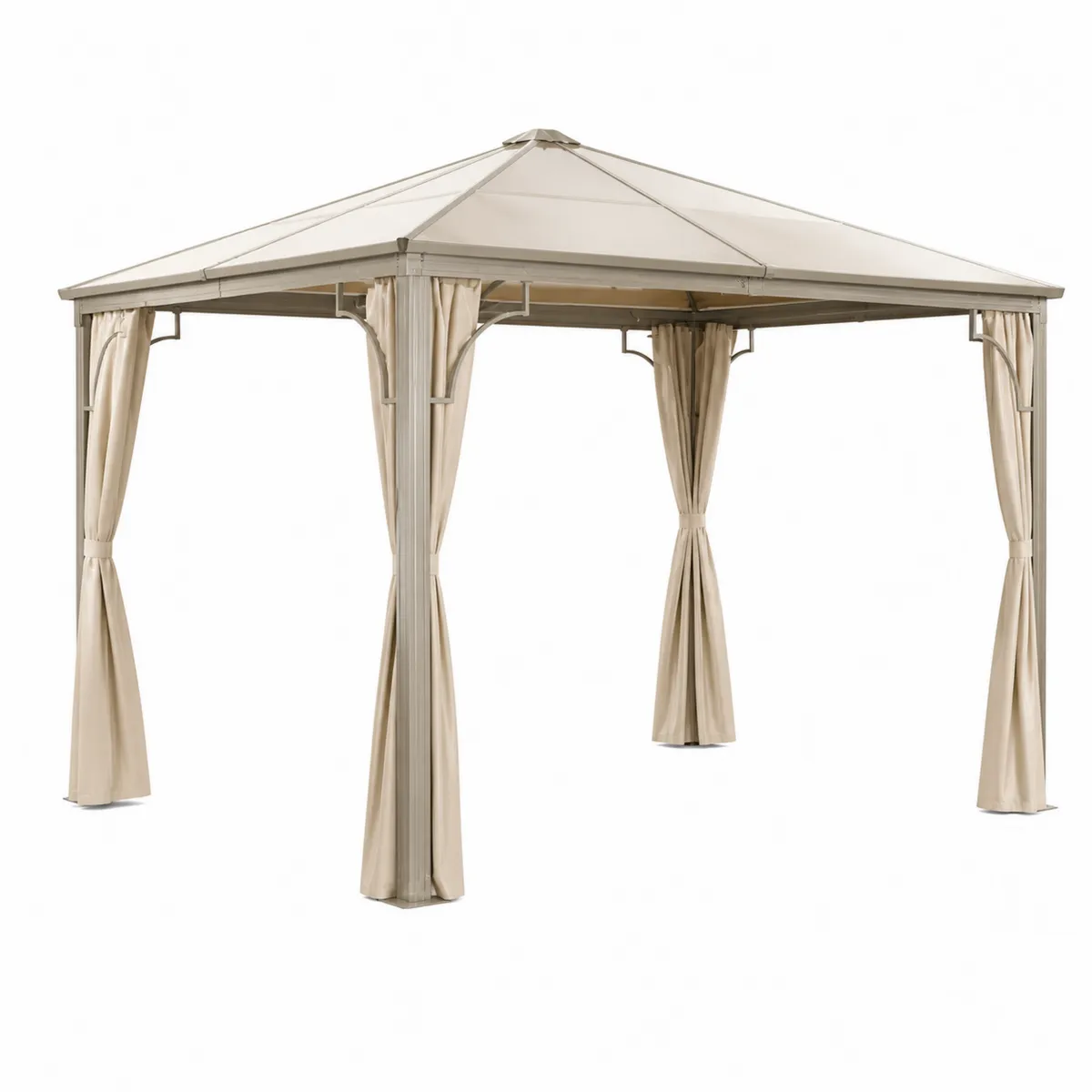 Pavillon Beige Polyester Aluminium 300x400 cm