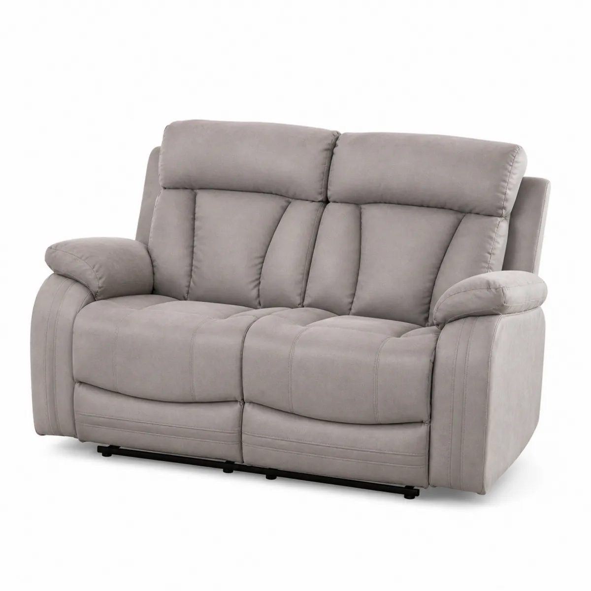 2-Sitzer Sofa Mikrofaser Grau