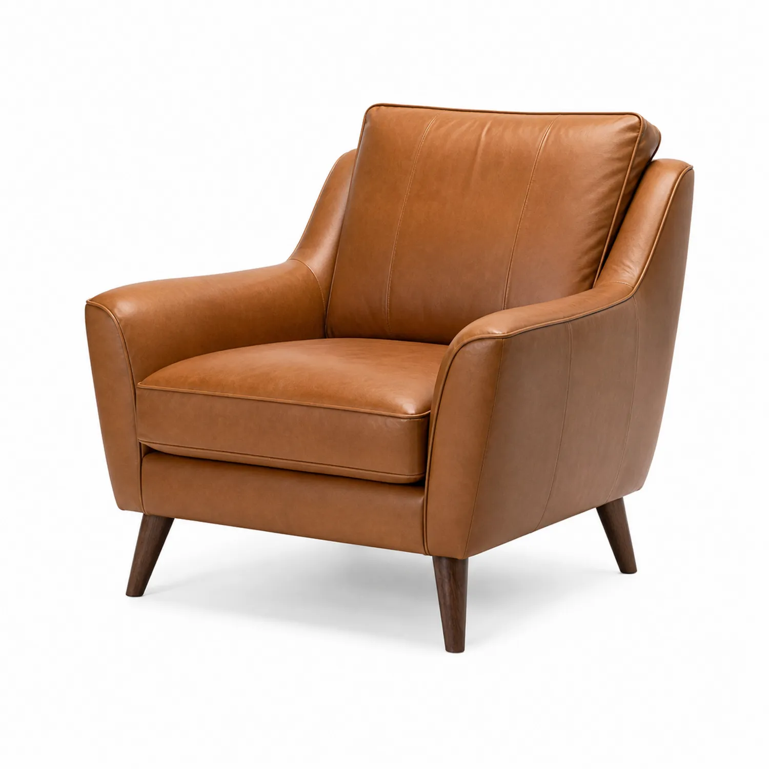 Sessel Leder Braun 90x85x90 cm