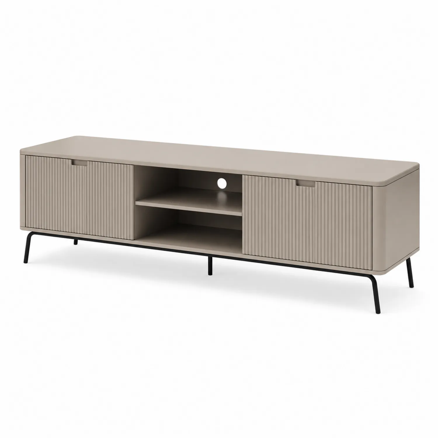 TV-Schrank 150x40x45 cm Beige MDF Metall