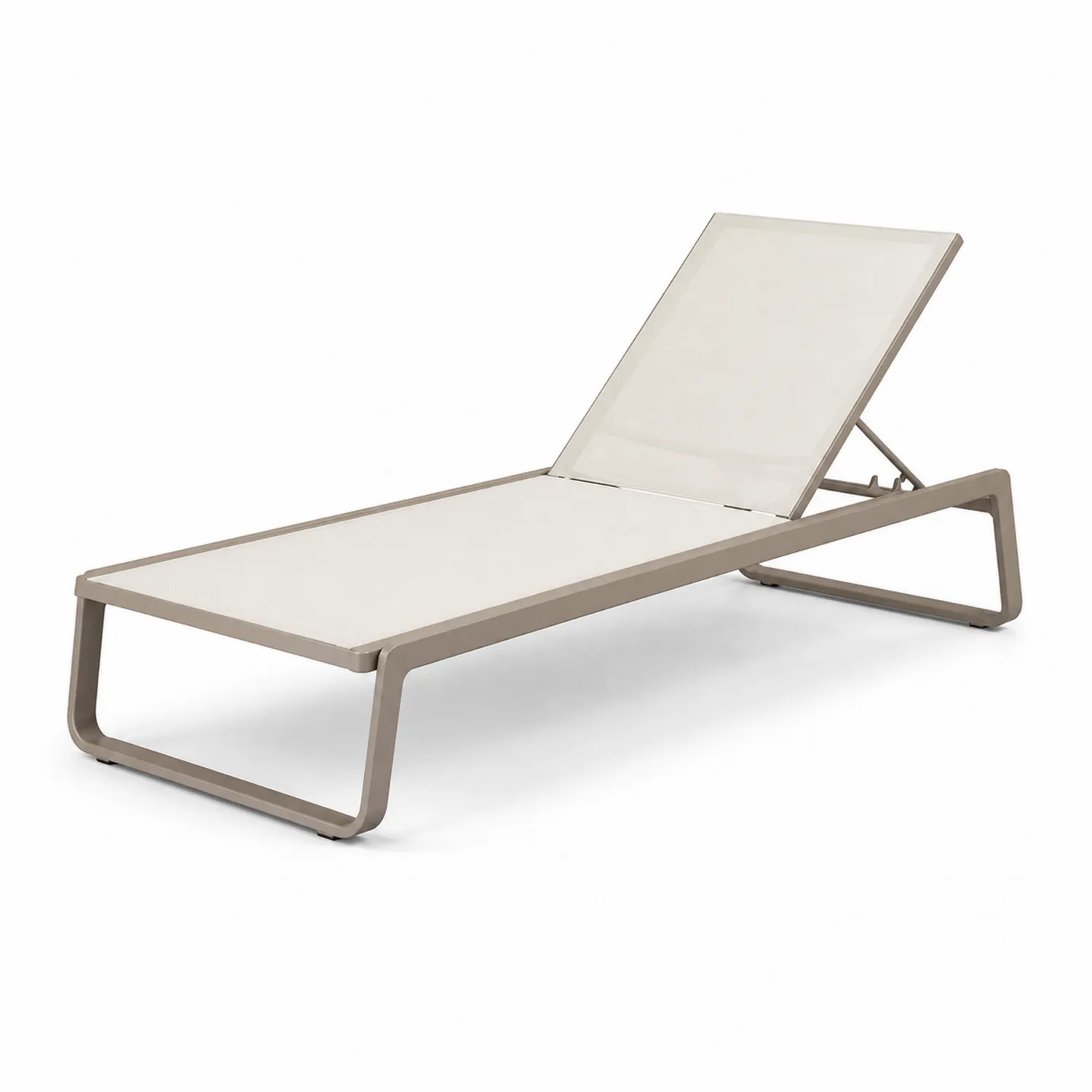 Gartenliege Aluminium Beige Textilene