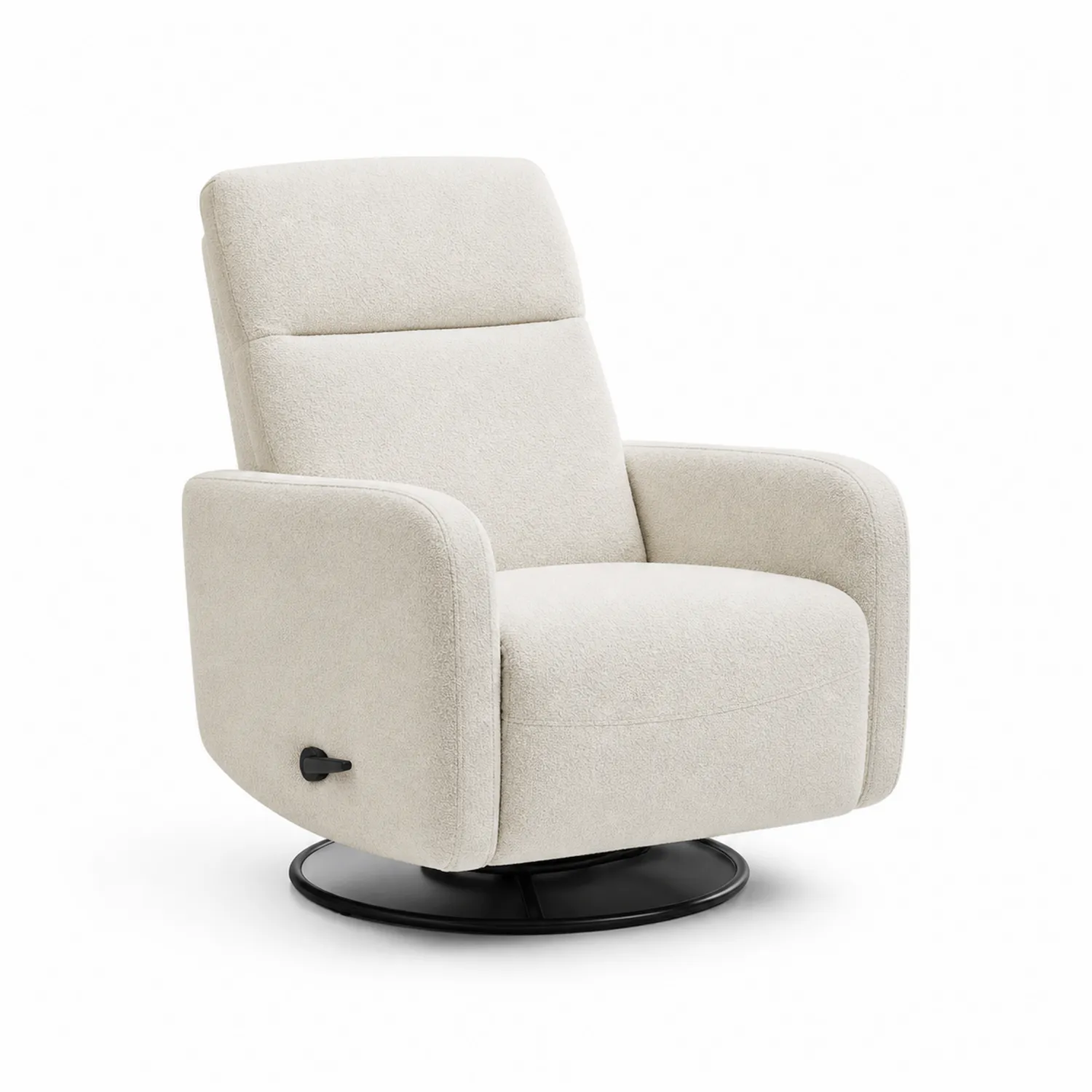 Drehbarer Sessel aus Polyestergewebe in Beige