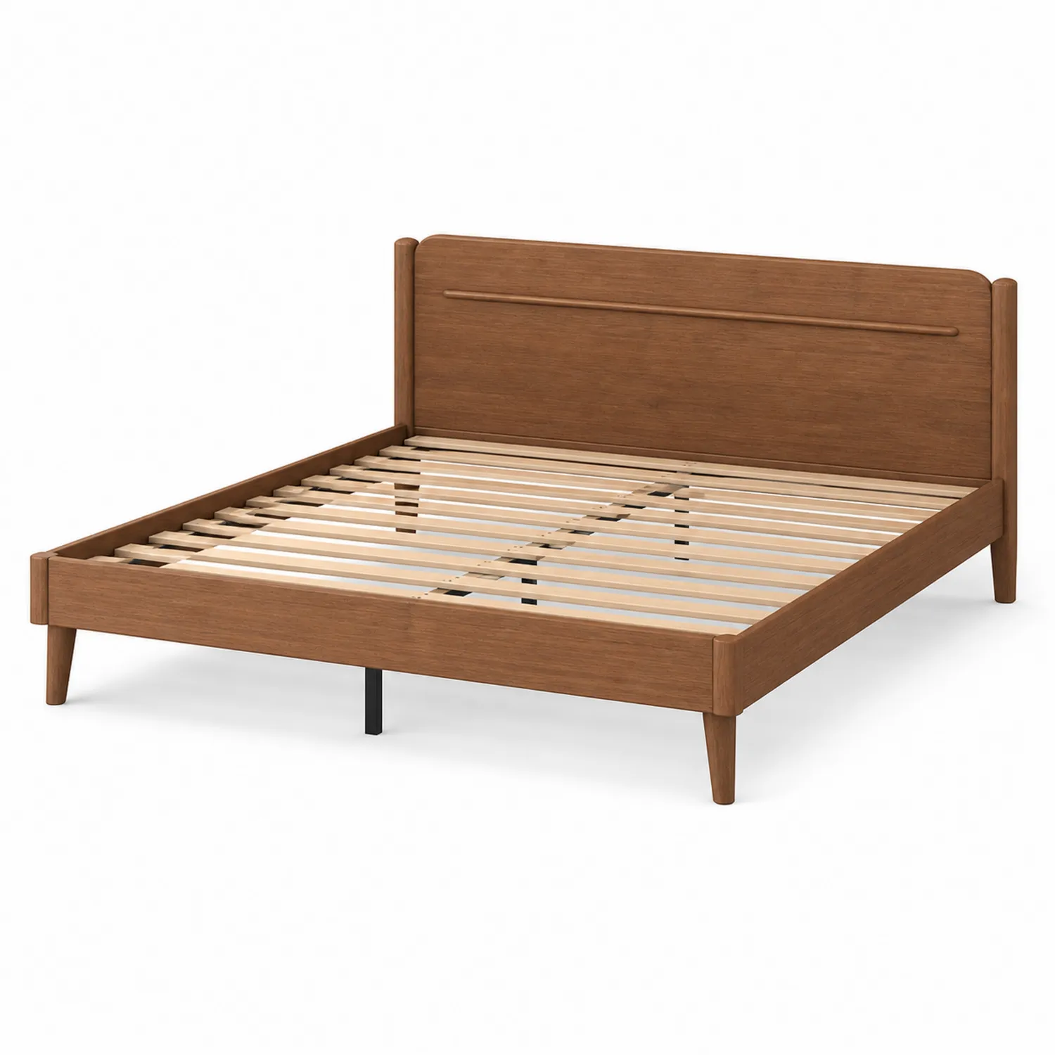 Doppelbett Holz 160x200 cm Braun