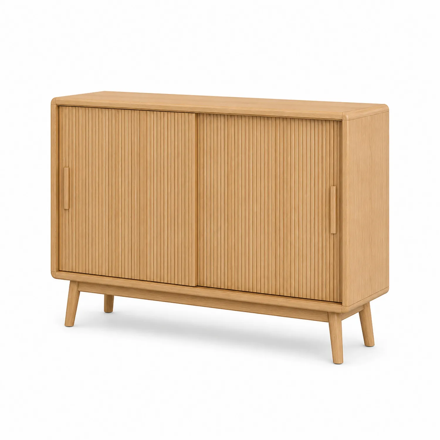 Eichenholzschrank mit Schiebetüren 80x120x40 cm