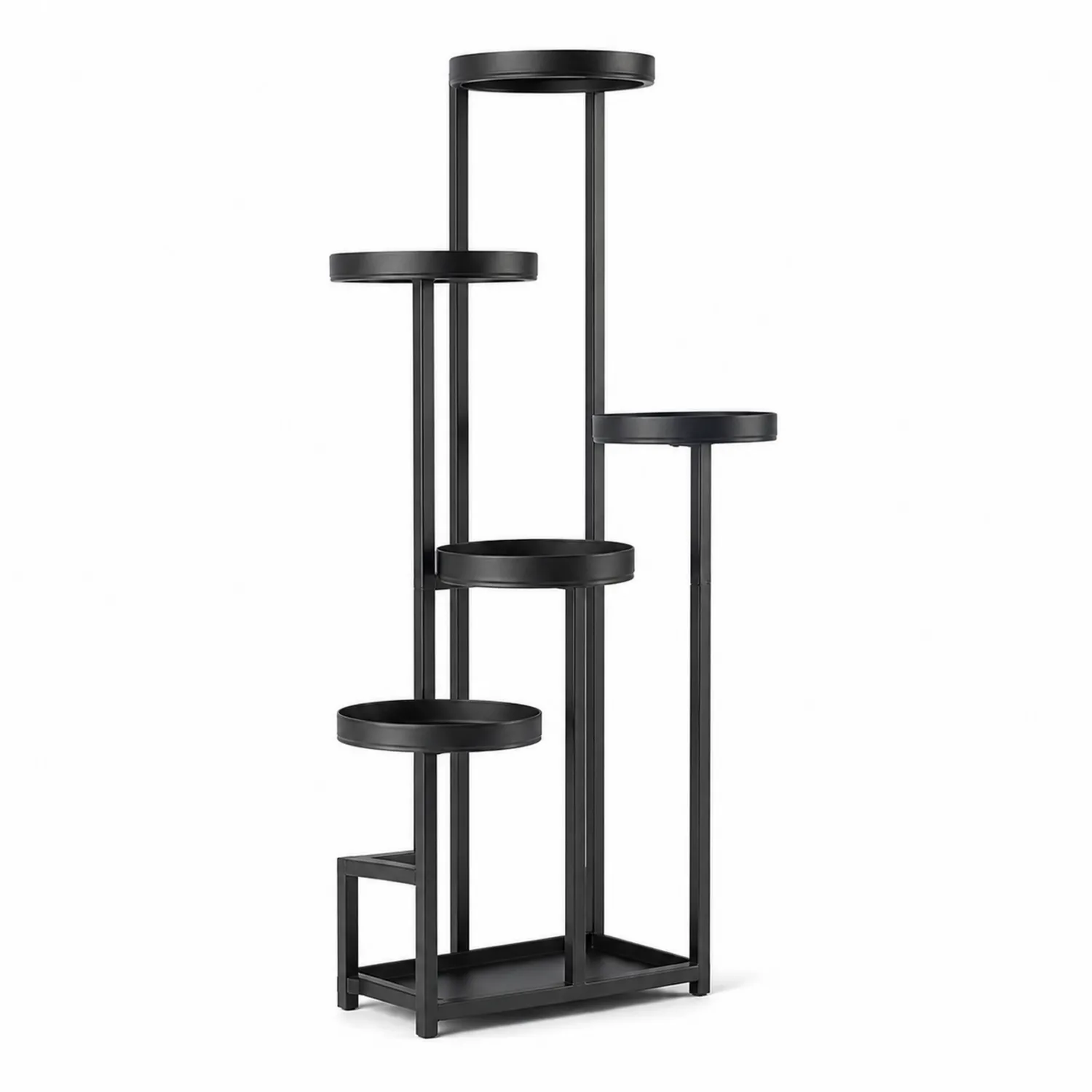 Metall Pflanzenständer Schwarz 5-stufig H150cm