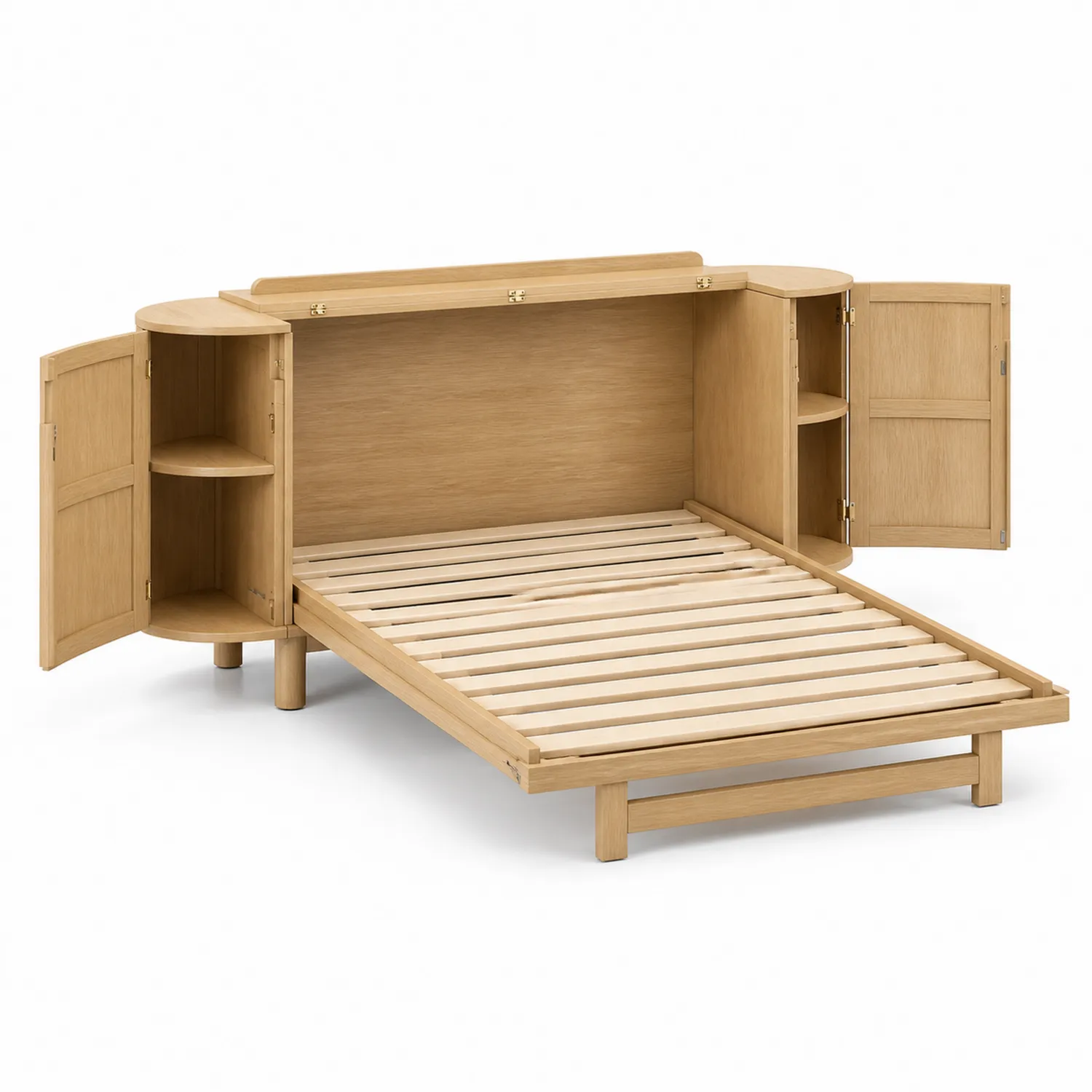 Holzbett mit Stauraum 200x90 cm