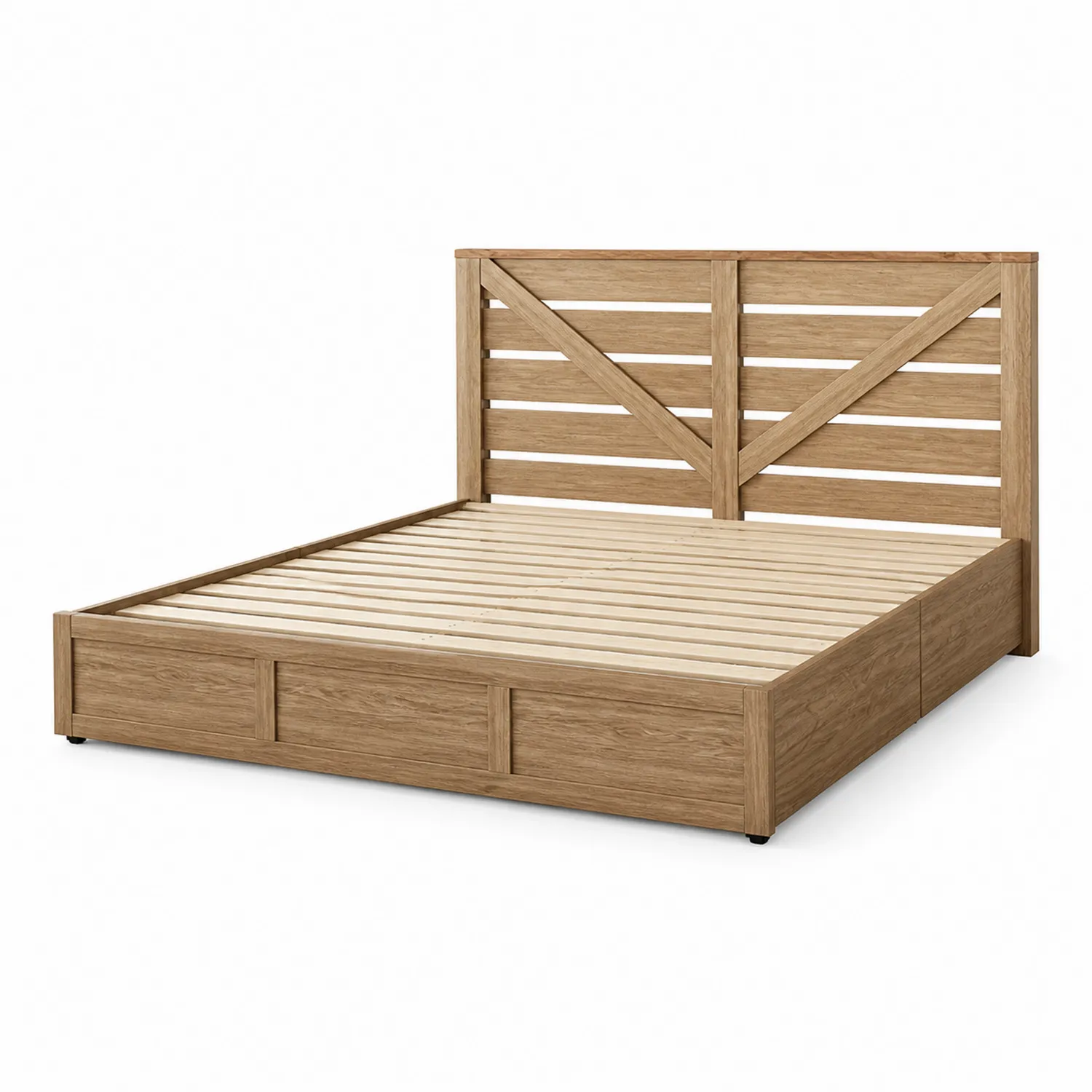 Holzbett Doppelbett 200x160 cm Eiche