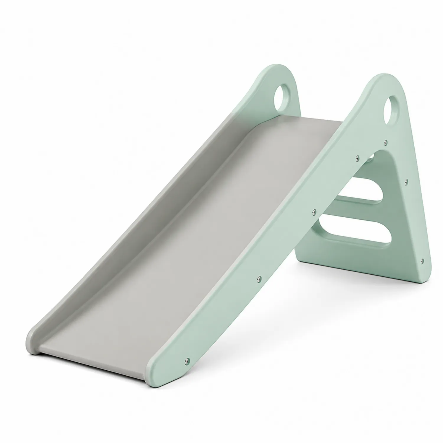 Kinderrutsche Kunststoff Grün/Grau 110cm