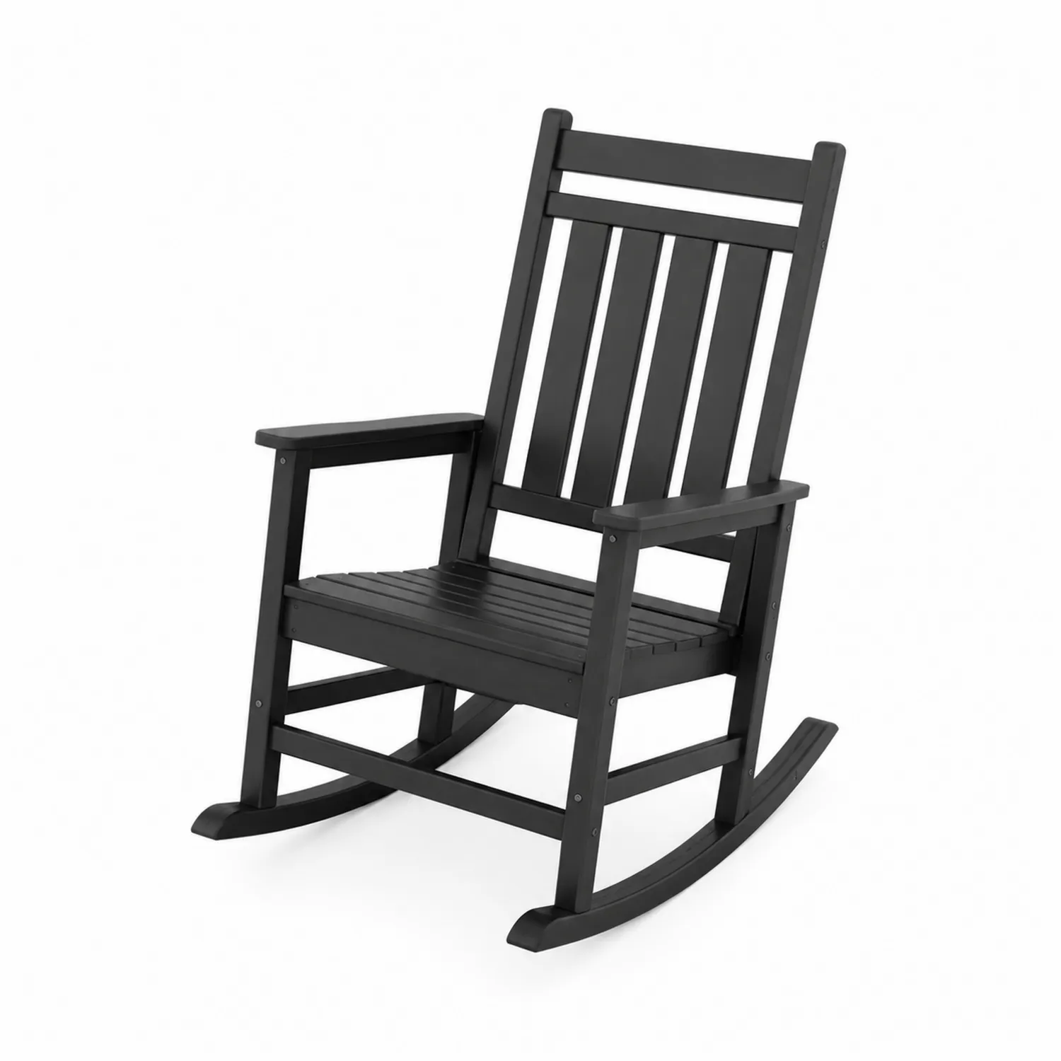 Sedia a Dondolo in Legno Nero
