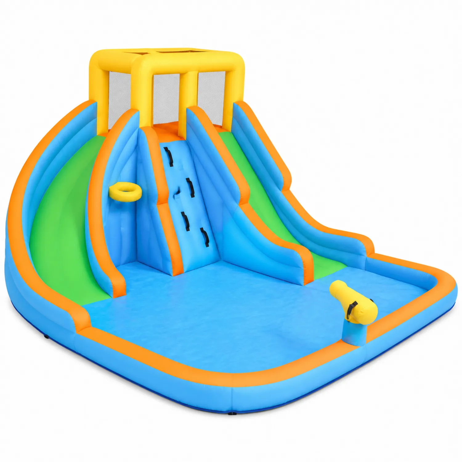 Castello Gonfiabile con Scivoli e Piscina in PVC