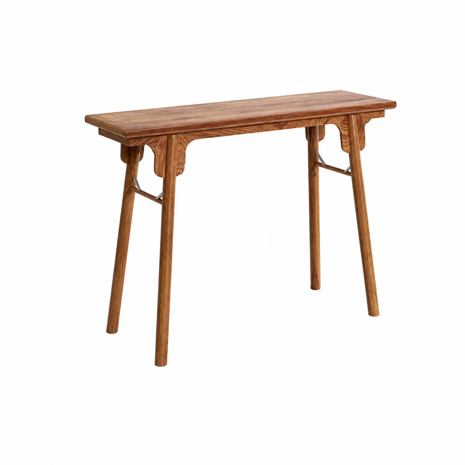Consolle Rettangolare in Legno di Quercia 120x30x80 cm