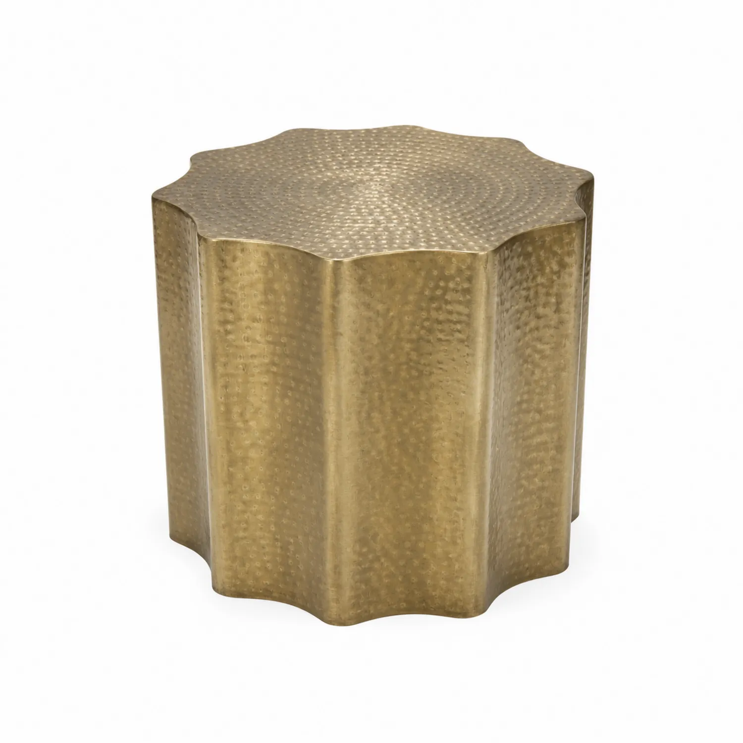 Tavolino in Ferro Martellato Bronzo 45cm