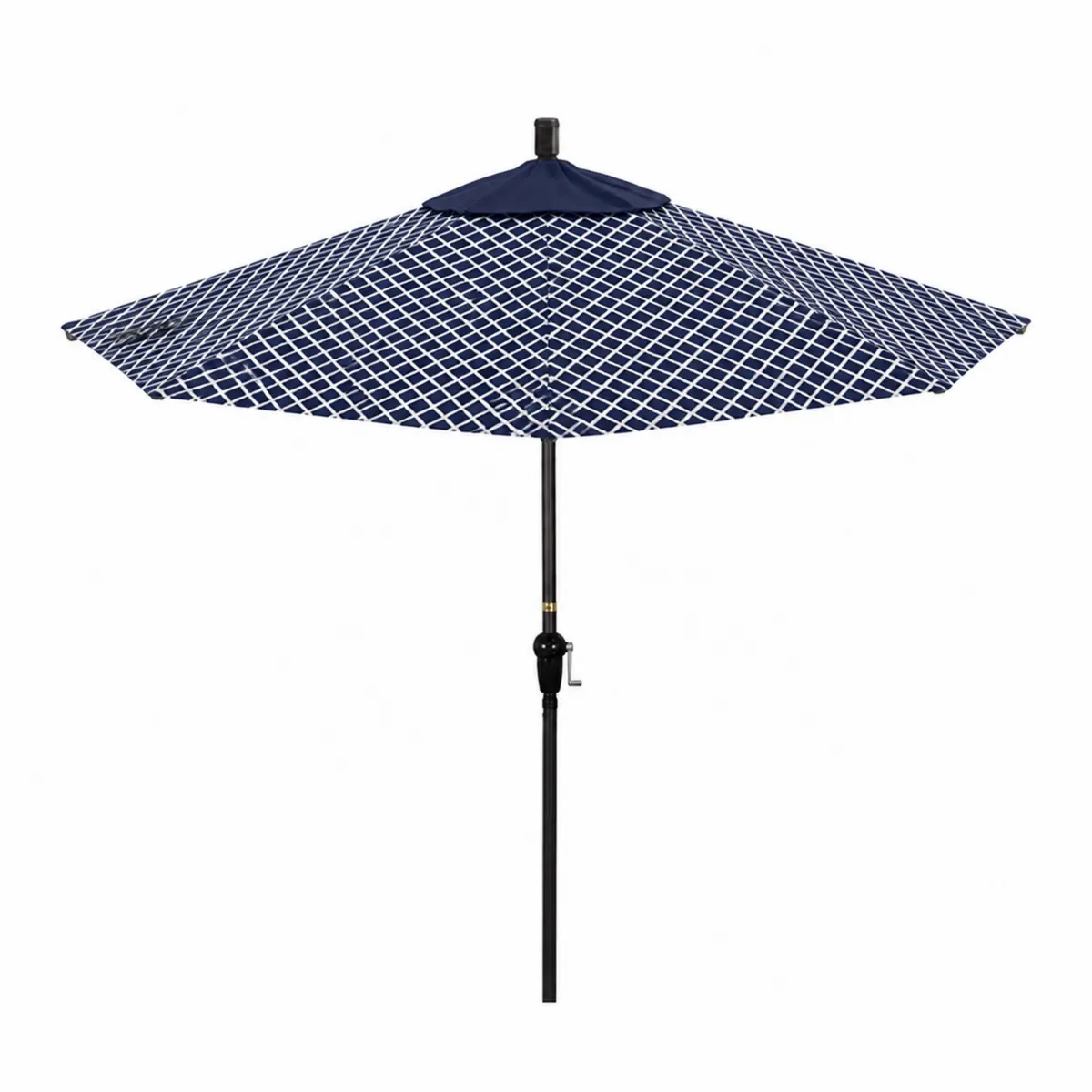 Runder Terrassenschirm 200 cm Blau Polyester-biarayneo