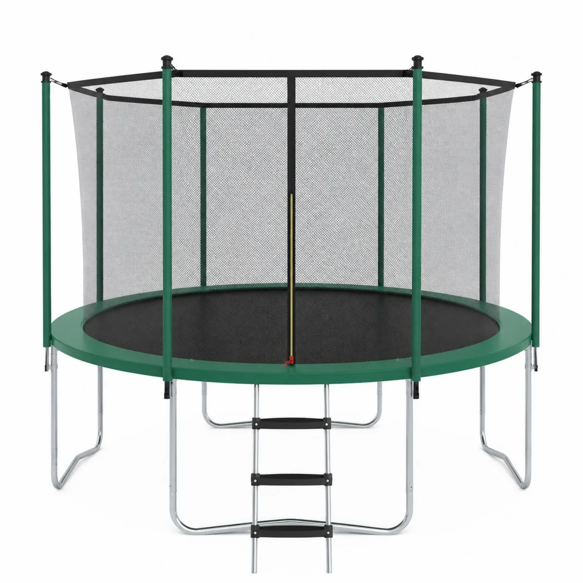 Rundes Trampolin mit Sicherheitsnetz 305 cm Grün Stahlstruktur-biarayneo