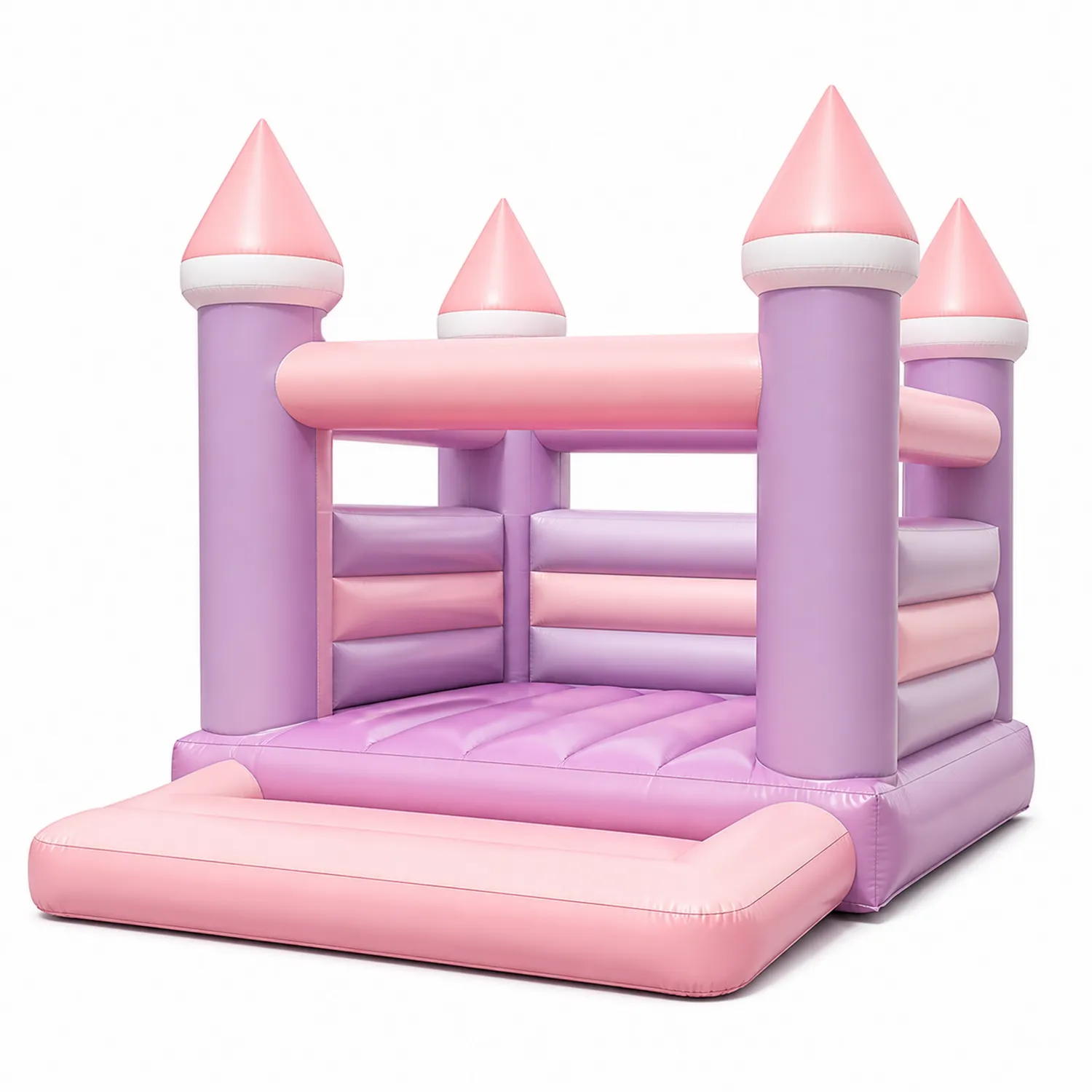 Castello Gonfiabile per Bambini in PVC Rosa e Viola