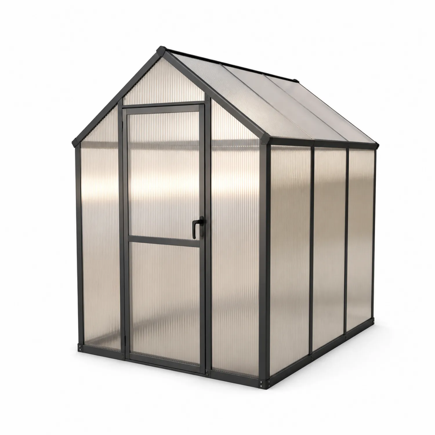 Serra da giardino in alluminio e policarbonato 4 mm 190x120x190 cm