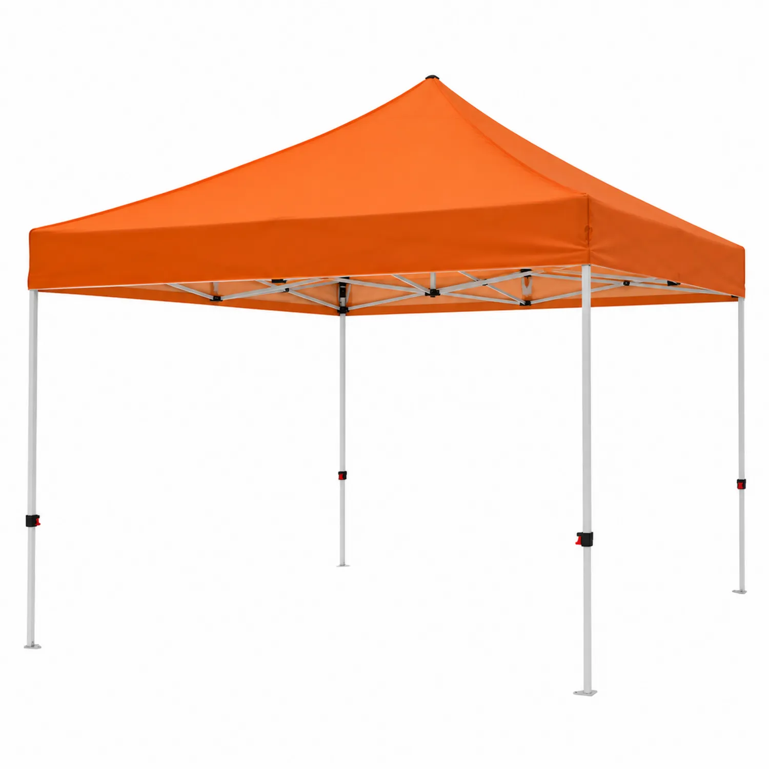 Gazebo Pieghevole in Metallo e Poliestere 3x3 m Arancione