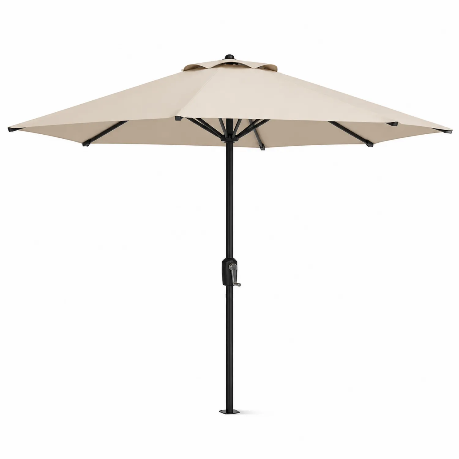 Ombrellone da Esterno 3m Poliestere Acciaio Beige