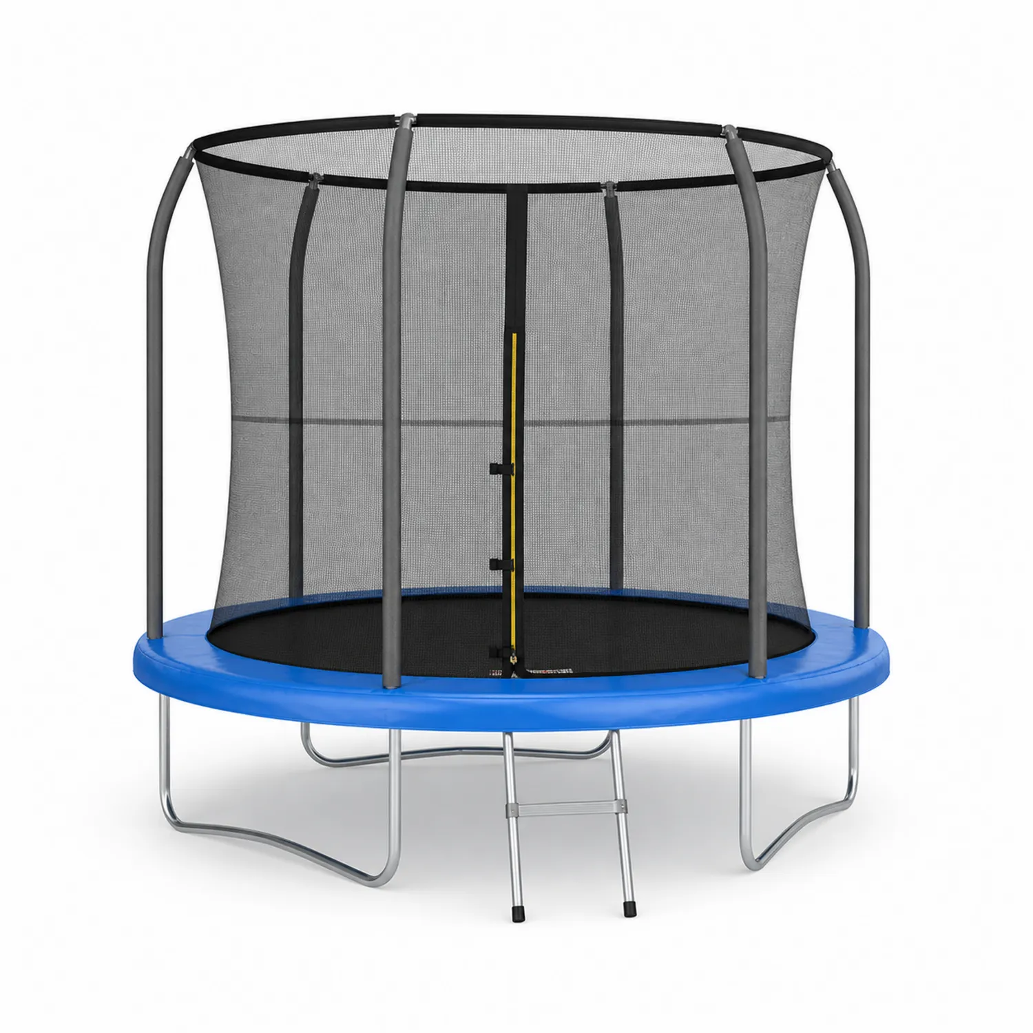 Trampolino Rotondo in Acciaio e Polipropilene Ø244 cm con Rete di Sicurezza