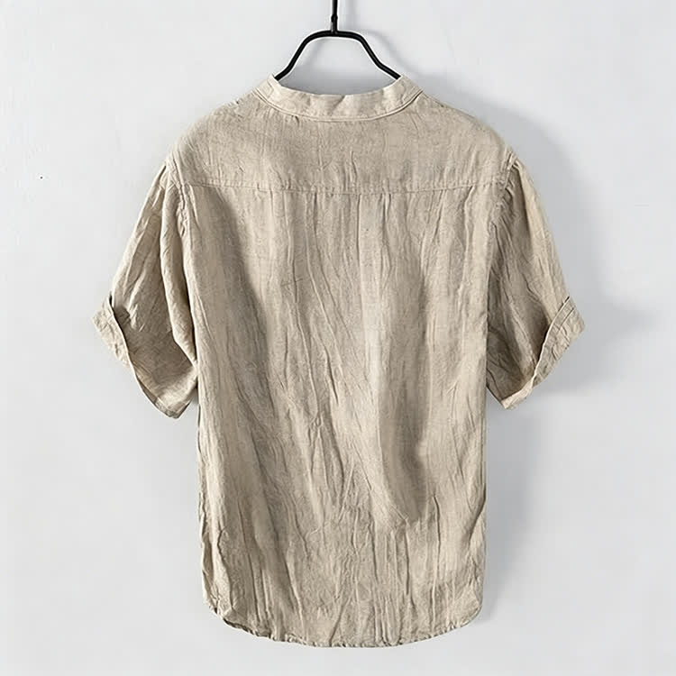 Cozy Fit Solid Short-sleeve Henley Shirt - image 2