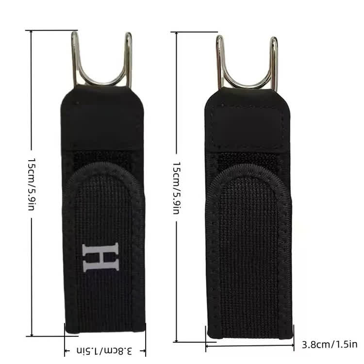 Tactical Metal Hook Elastic Belt Buckle-less Invisible Waist Belt Closure - image 15