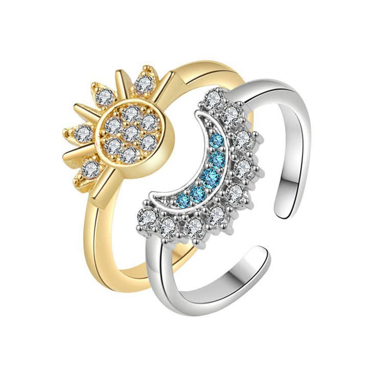 Sun & Moon Destiny Love/friendship Ring - image 4