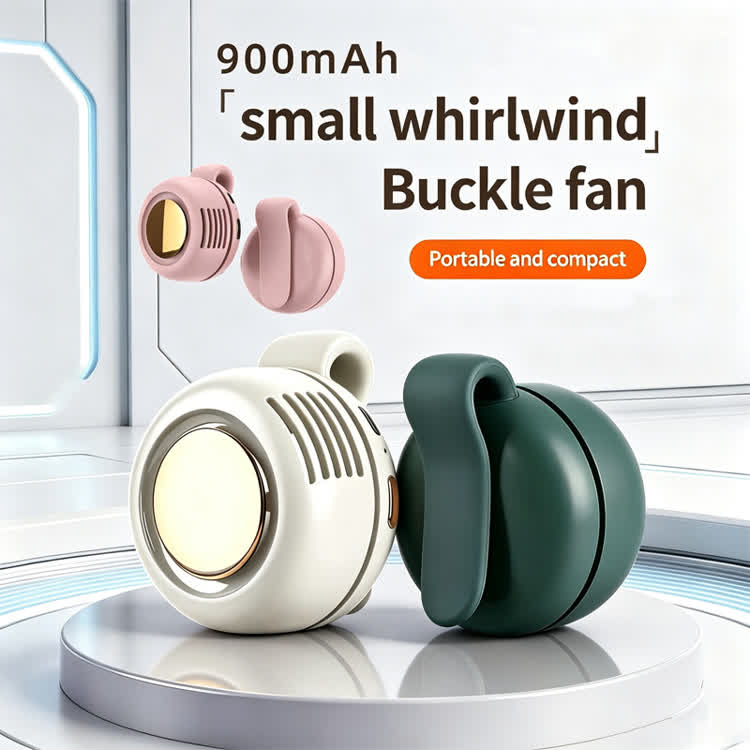 Portable Outdoor Silent Mini Neck/waist Hanging Handheld Fan - image 2