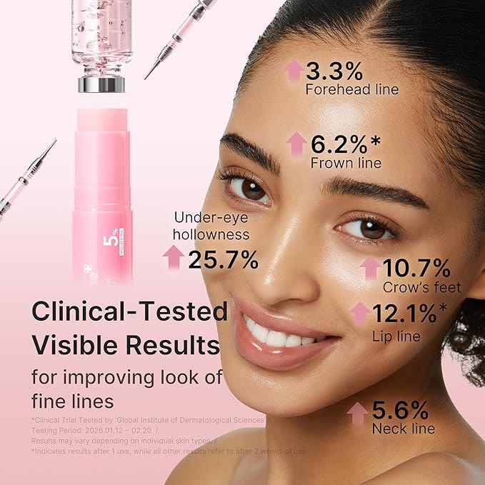 Pink Collagen Volume Multi Balm | All In One Volufiline, PDRN, NAD Stick for Youthful-Looking, Helping Look of Fine Lines, Firming Care, Anti-Aging Care | For Under-Eyes, Neck, Forehead - image 4