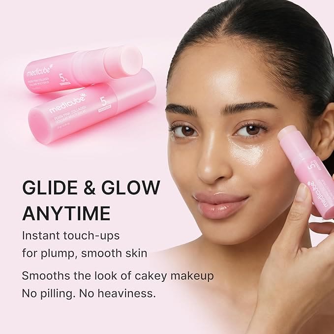 Pink Collagen Volume Multi Balm | All In One Volufiline, PDRN, NAD Stick for Youthful-Looking, Helping Look of Fine Lines, Firming Care, Anti-Aging Care | For Under-Eyes, Neck, Forehead - image 5
