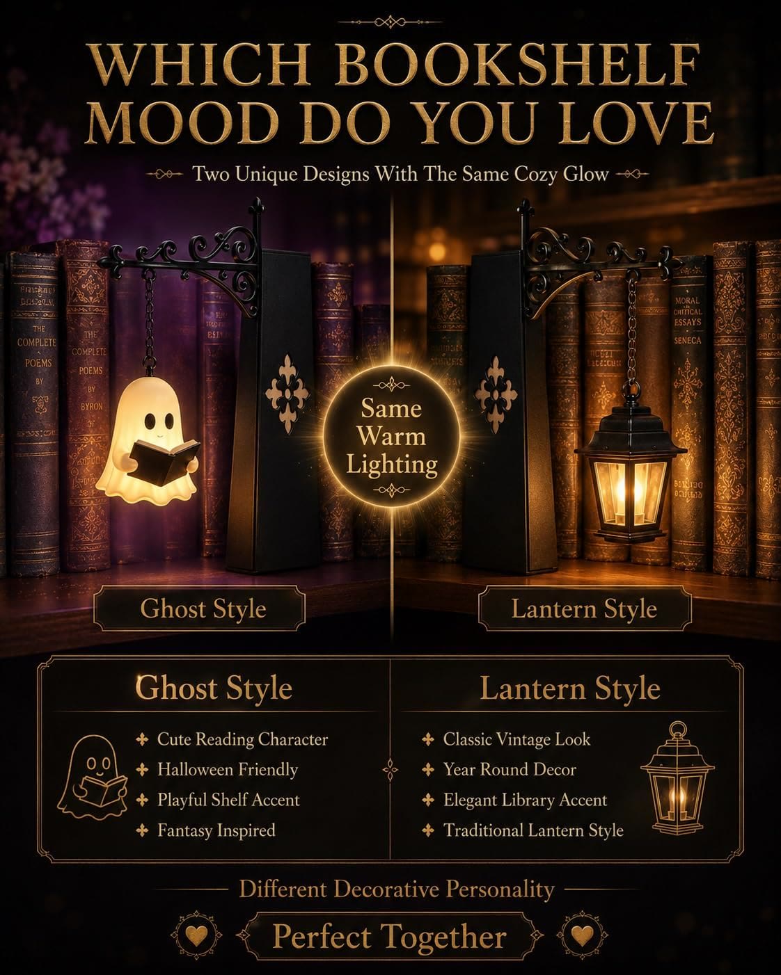 Streetlight Halloween Vibe Library Shelf Light - image 14