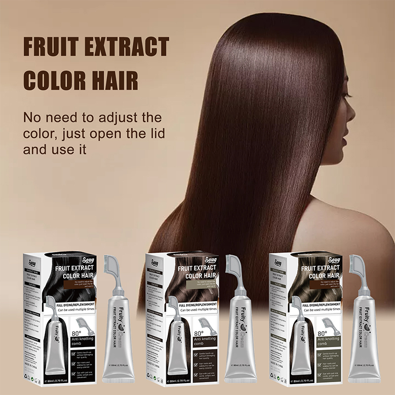 Natural Plants Fruit Gentle Staining Hair Dye Cream（comb Included） - image 1