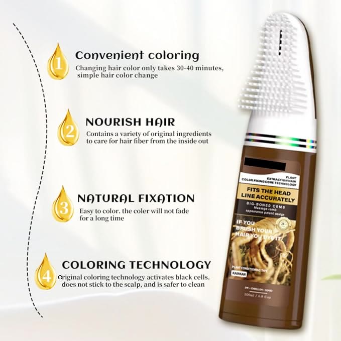 Integrated Convenient Hair Dyeing Kit For Home Use. Gel-based Hair Dye. Long-lasting Color Effect - image 4