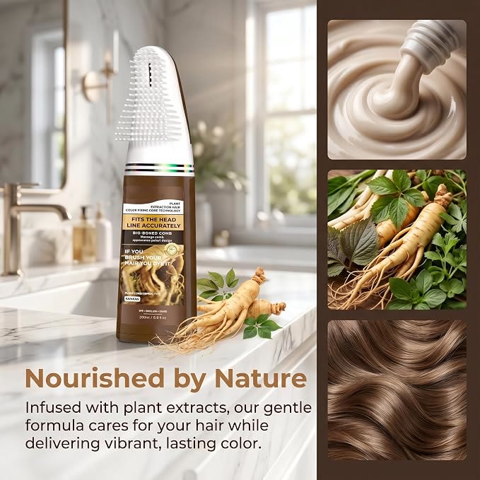 Integrated Convenient Hair Dyeing Kit For Home Use. Gel-based Hair Dye. Long-lasting Color Effect - image 3