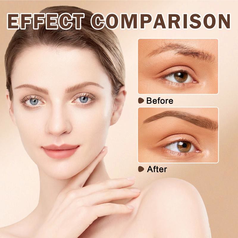 Before and After Brow Stamp Effect Comparison