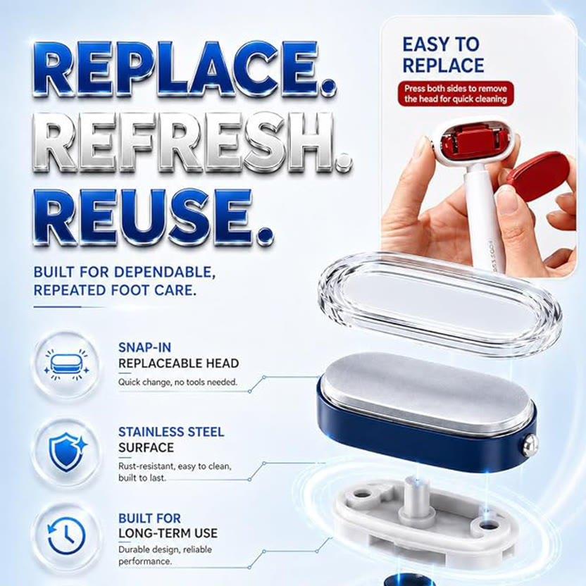 Dual‑Sided Foot Callus Remover Safe Heels Exfoliator Pedicure Tool for Thick Hard Cracked Skin - image 1