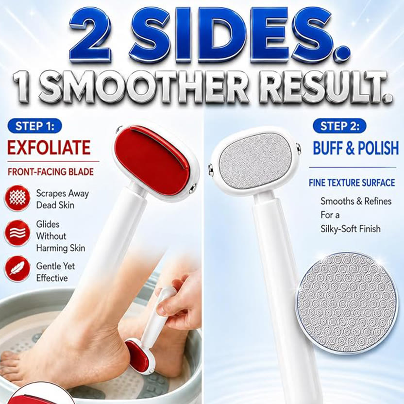 Dual‑Sided Foot Callus Remover Safe Heels Exfoliator Pedicure Tool for Thick Hard Cracked Skin - image 4