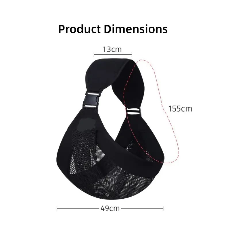 Durable Quick‑Release Adjustable single‑shoulder portable strap  - Black - 3PCS - image 8