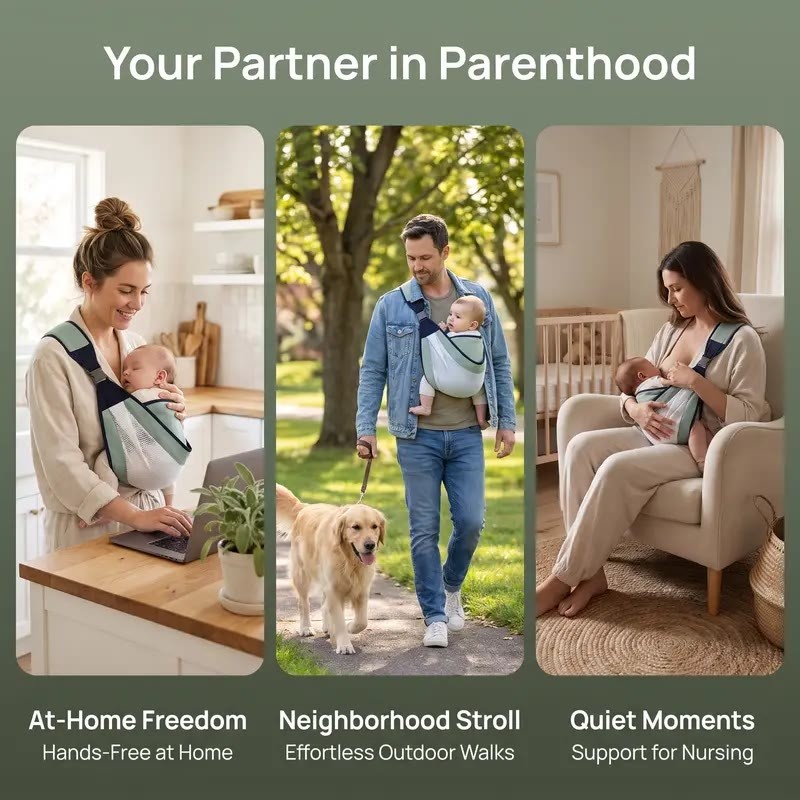 Baby Sling At Home Walk Quiet Moments