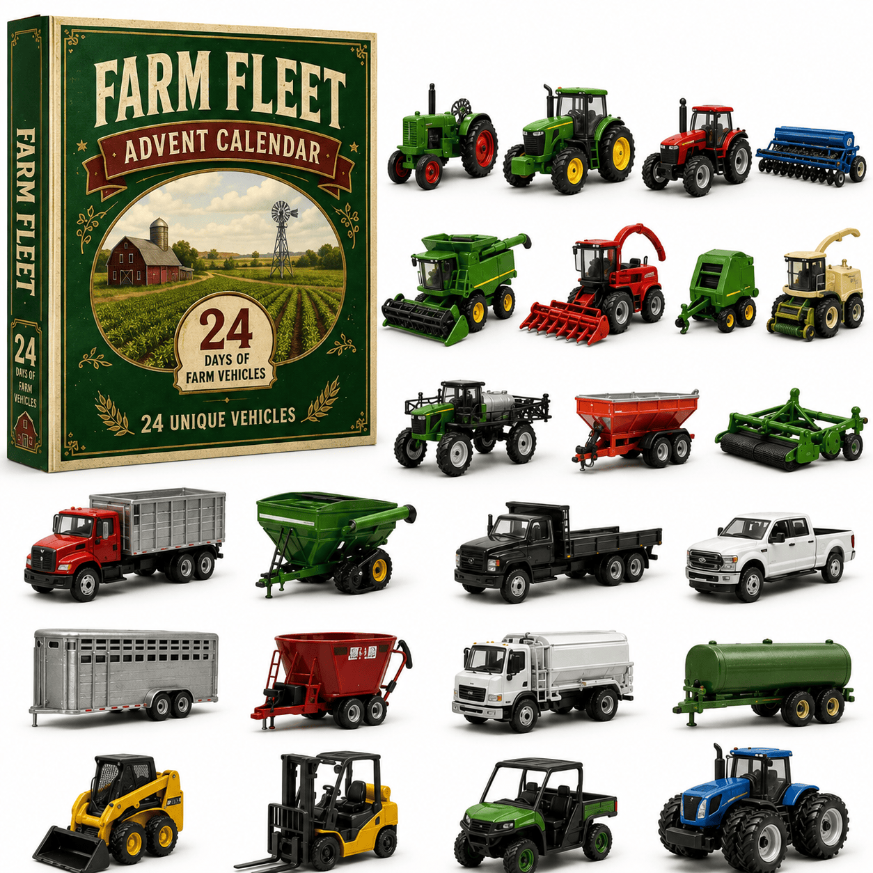 Trains & Rail Vehicles Advent Calendar 2026 - Farm Fleet - 3PCS - image 1